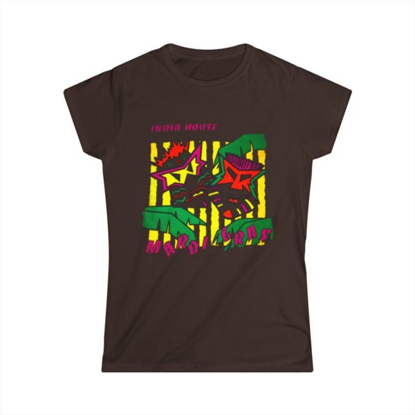 India House Tiki Masks Vintage Color Women's T-Shirt - Image 7
