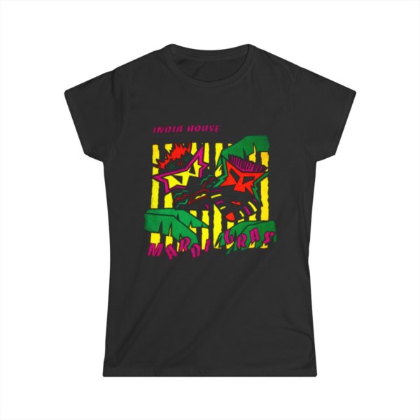 India House Tiki Masks Vintage Color Women's T-Shirt - Image 4